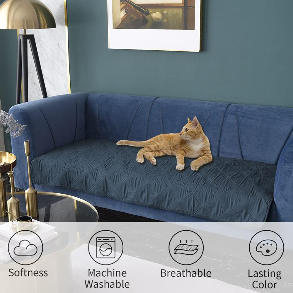 Waterproof Dog Bed Cover and Pet Blanket with Non-Slip Backing for Furniture, Beds, Couches, and Sofas