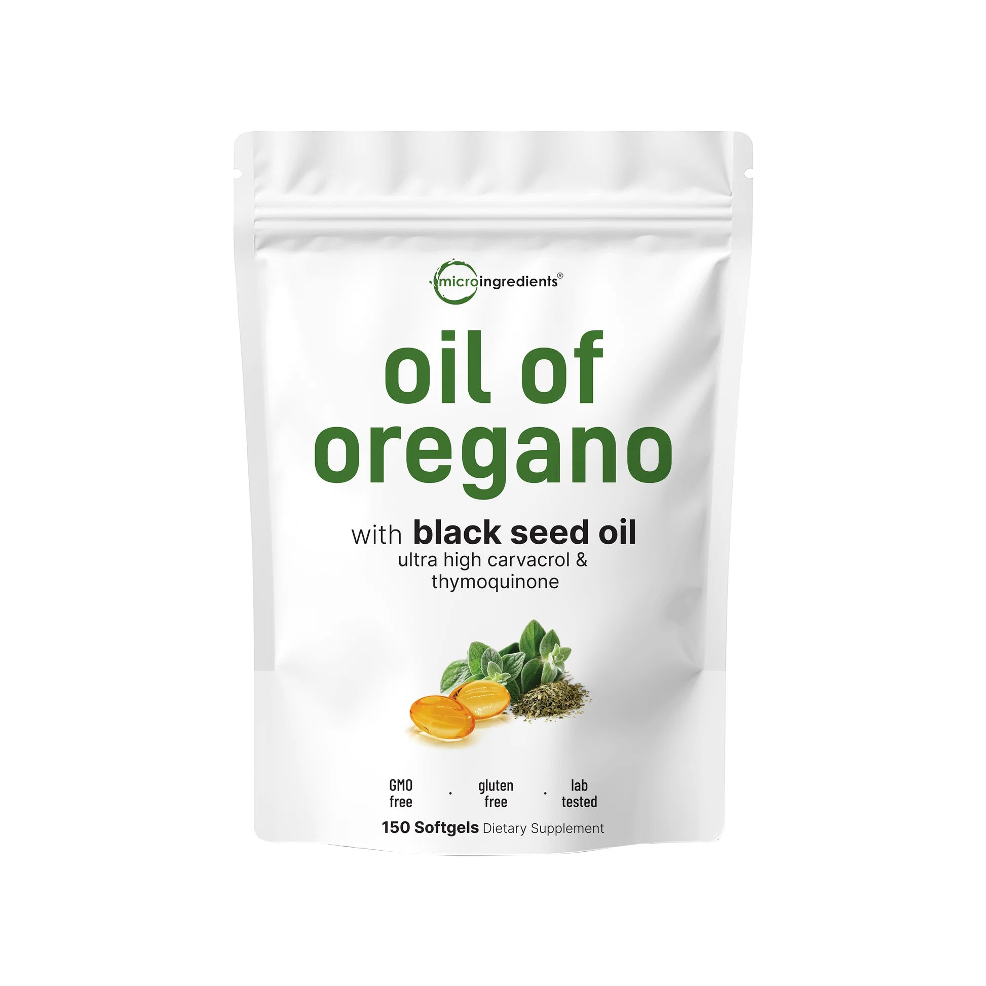 Aceite de Orégano con Aceite de Semilla Negra | 6,000 mg